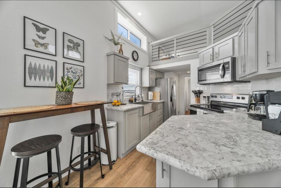 Furnished interior view inside a new home in , Fredericksburg (Image 3).