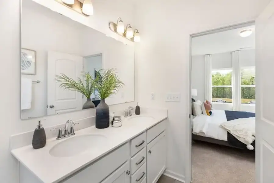 Representative furnished interior of a home built from the Ryker by True Homes in The Retreat at Reedy Fork Ranch, Greensboro (Image 24).