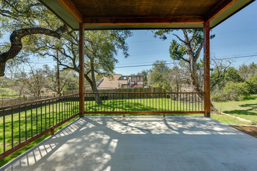 Exterior details and patio area of a home in , Austin (Image 26).