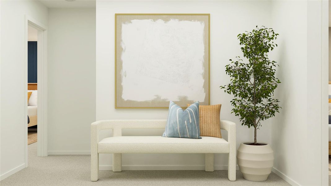 Furnished interior view inside a new home in River Bridge Ranch, San Marcos (Image 35).