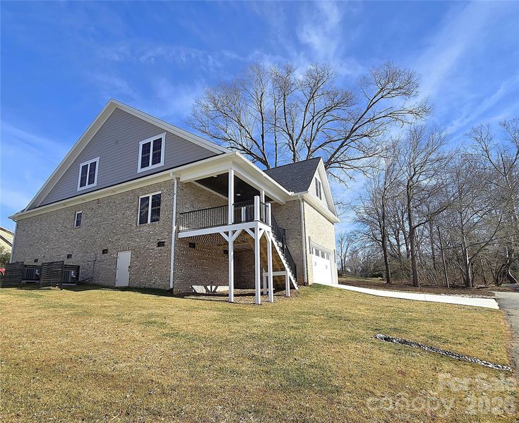 Exterior details and patio area of a home in , Hickory (Image 26).