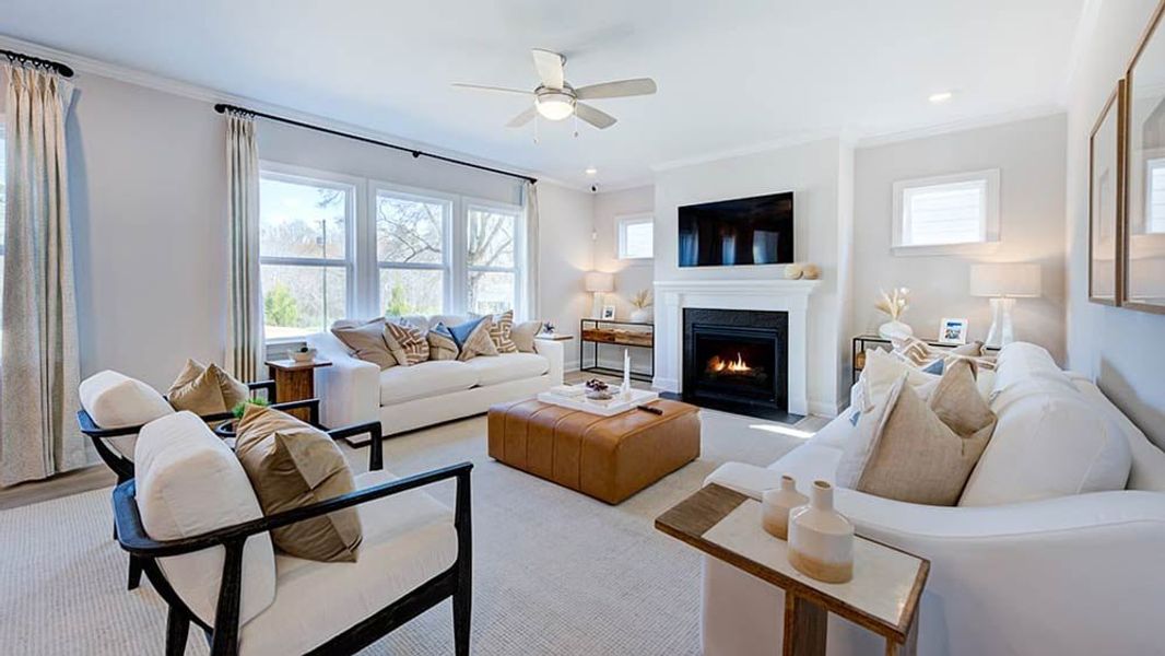 Representative furnished interior of a home built from the Ashford by Taylor Morrison in Bridgeberry, Holly Springs (Image 9).
