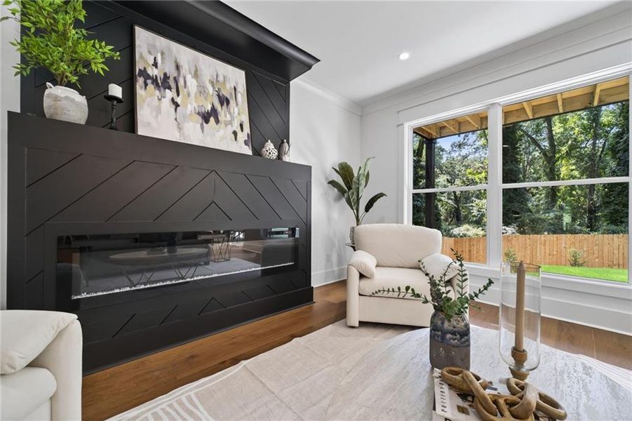 Furnished interior view inside a new home in , Hoschton (Image 36).