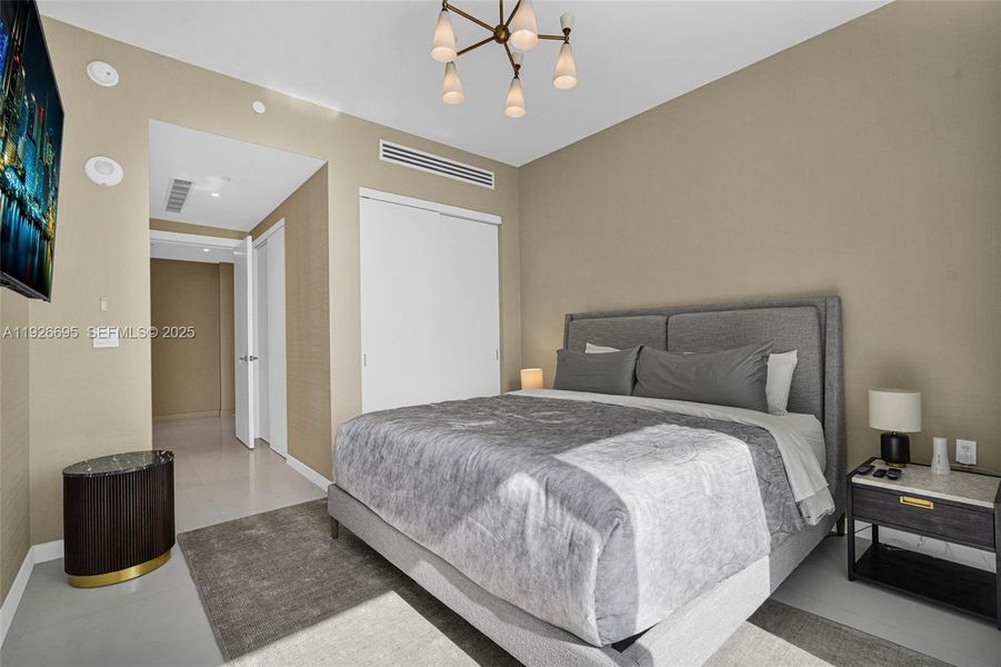 Furnished interior view inside a new home in , Miami (Image 43).