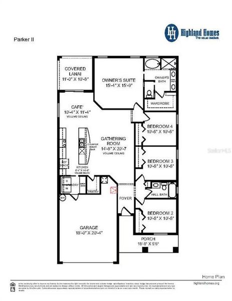 2D floor plan layout of this home in Jackson Crossing, Palmetto, FL (Image 2).
