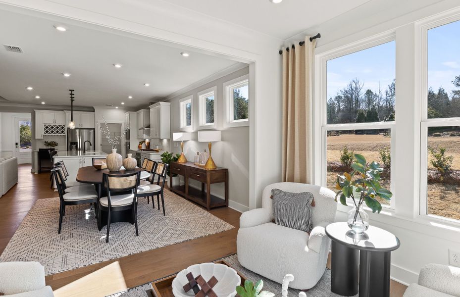 Furnished interior view inside a new home in Sun City Peachtree, Griffin (Image 42). Furnished interior view inside a new home in Sun City Peachtree, Griffin (Image 42).