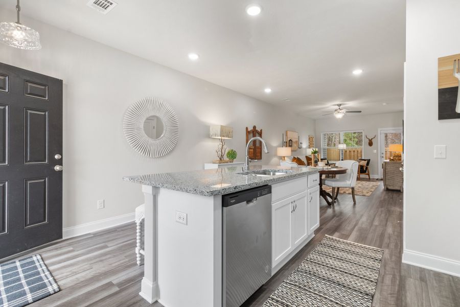 Furnished interior view inside a new home in Forrest Bluff Townhomes, North Augusta (Image 8).