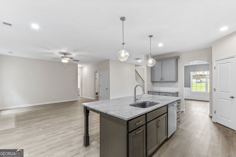 Furnished interior view inside a new home in Juliette Crossing, Forsyth (Image 29).