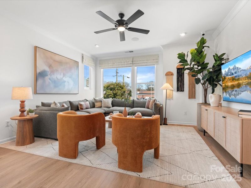 Great Room Filled with Light.