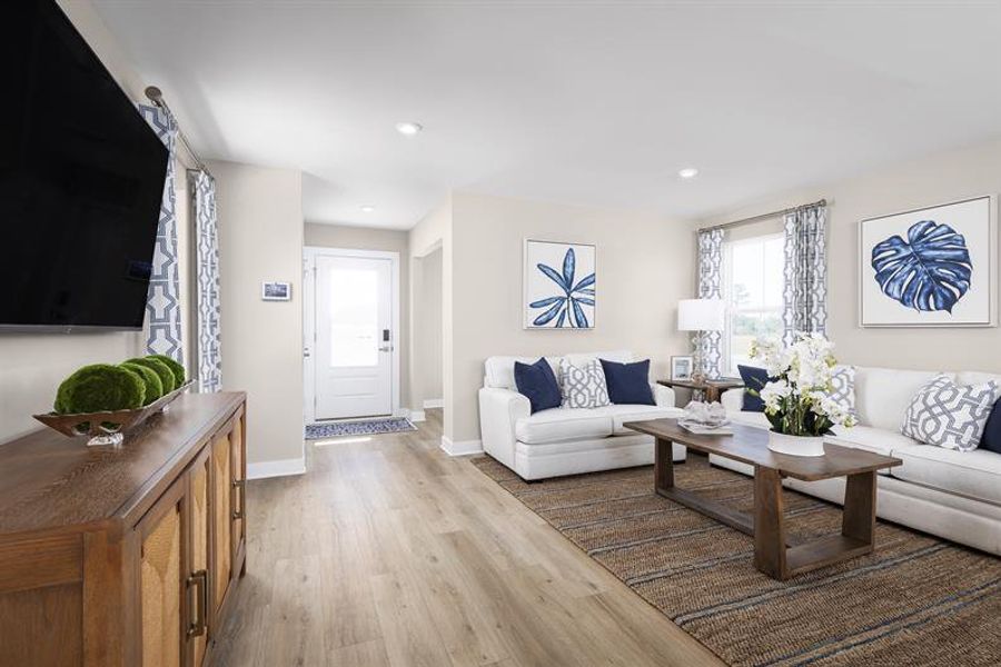 Furnished interior view inside a new home in Royal Oaks Single-Family Homes, Hardeeville (Image 6).