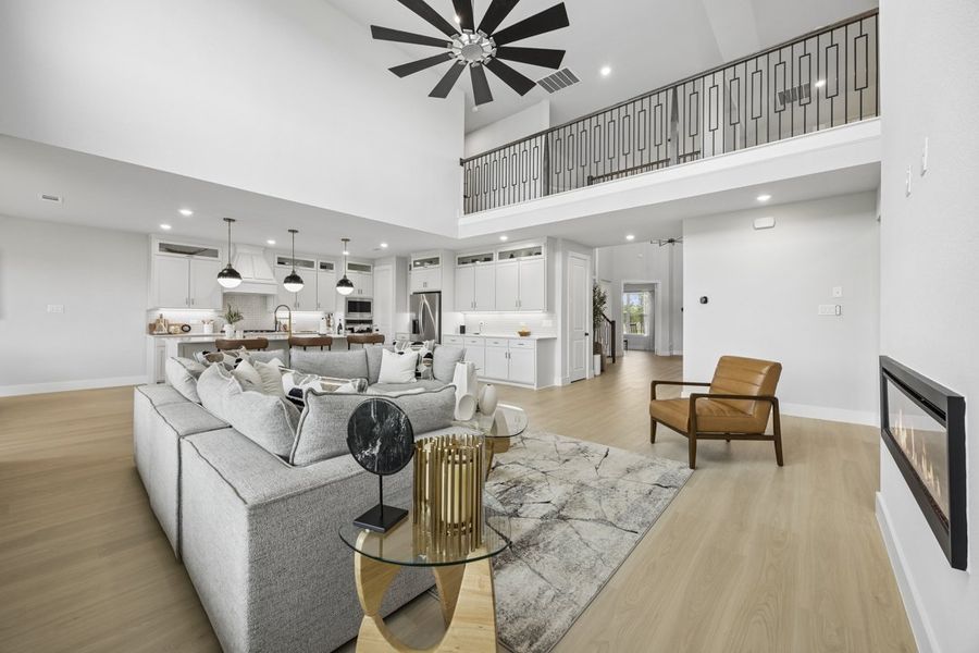 Representative furnished interior of a home built from the The Milan by Lillian Custom Homes in Polo Ridge, Forney (Image 15).
