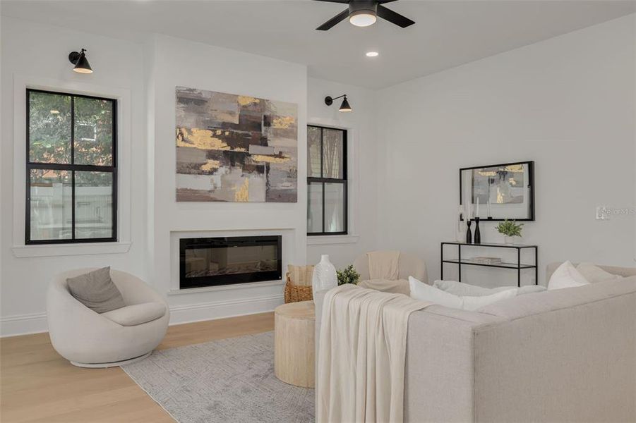 Furnished interior view inside a new home in , St. Petersburg (Image 12).