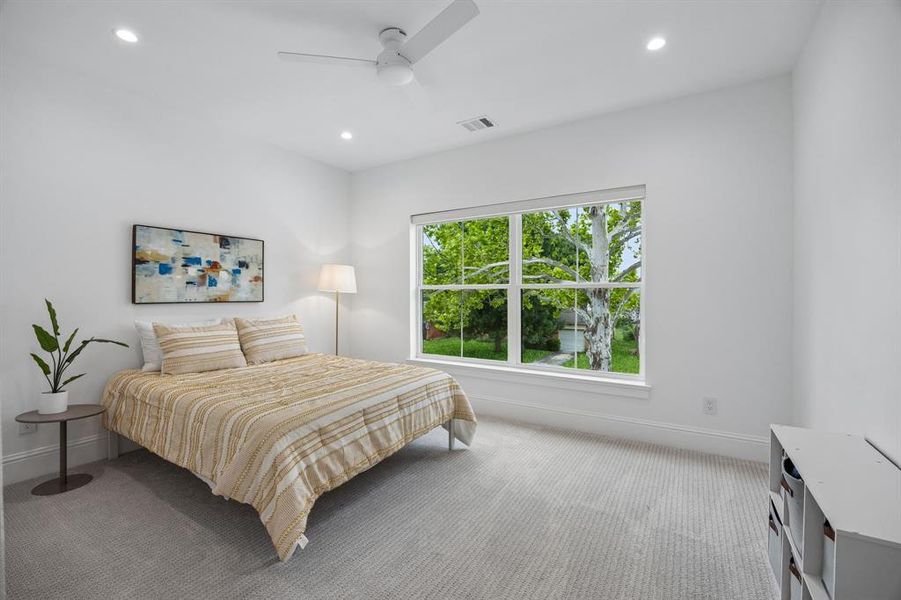 Furnished interior view inside a new home in , Dallas (Image 37).
