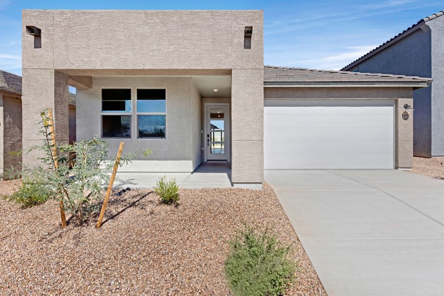 Copper floorplan with Desert Modern elevation