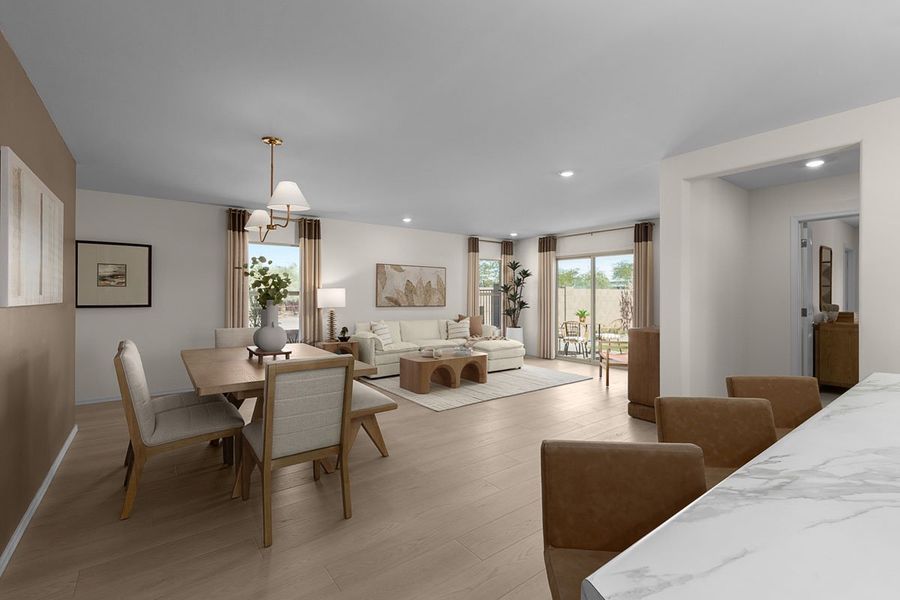 Representative furnished interior of a home built from the 1465 Modeled by KB Home in Cielo Reserve, Tucson (Image 6). Representative furnished interior of a home built from the 1465 Modeled by KB Home in Cielo Reserve, Tucson (Image 6).