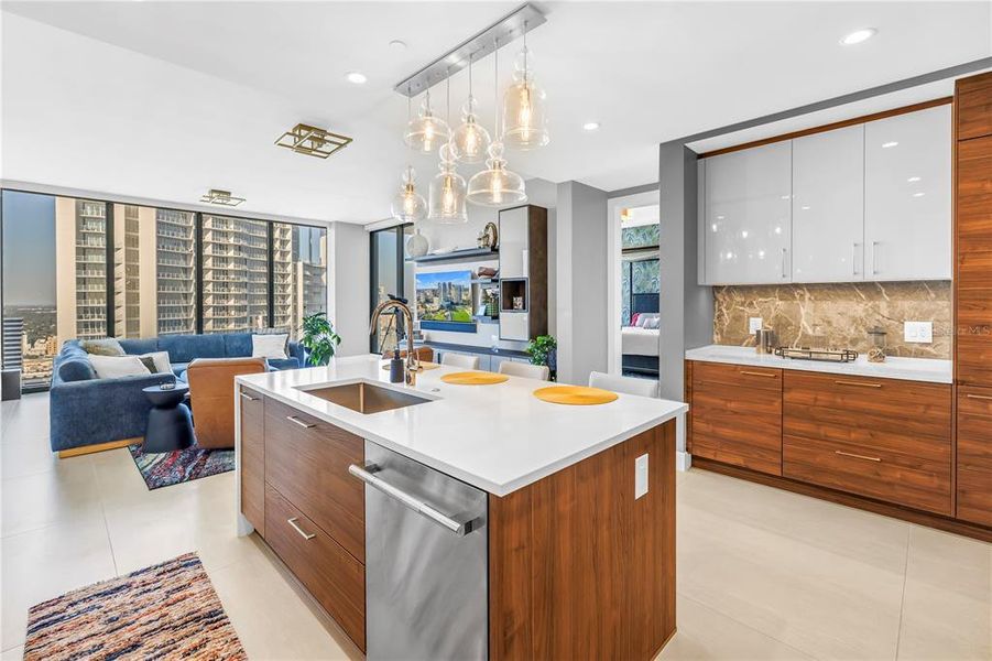 Furnished interior view inside a new home in Saltaire, St. Petersburg (Image 20).