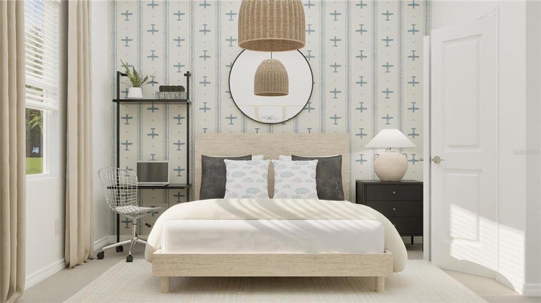 Furnished interior view inside a new home in Island Lakes at Coco Bay, Englewood (Image 12).