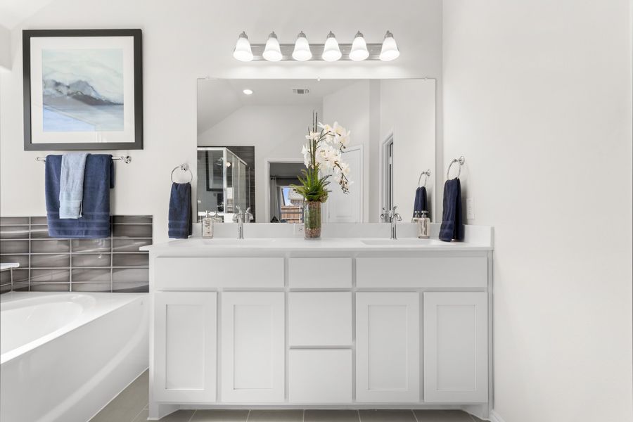 Representative furnished interior of a home built from the Concept 2065 by Risewell Homes in Summer Crest, Fort Worth (Image 26).