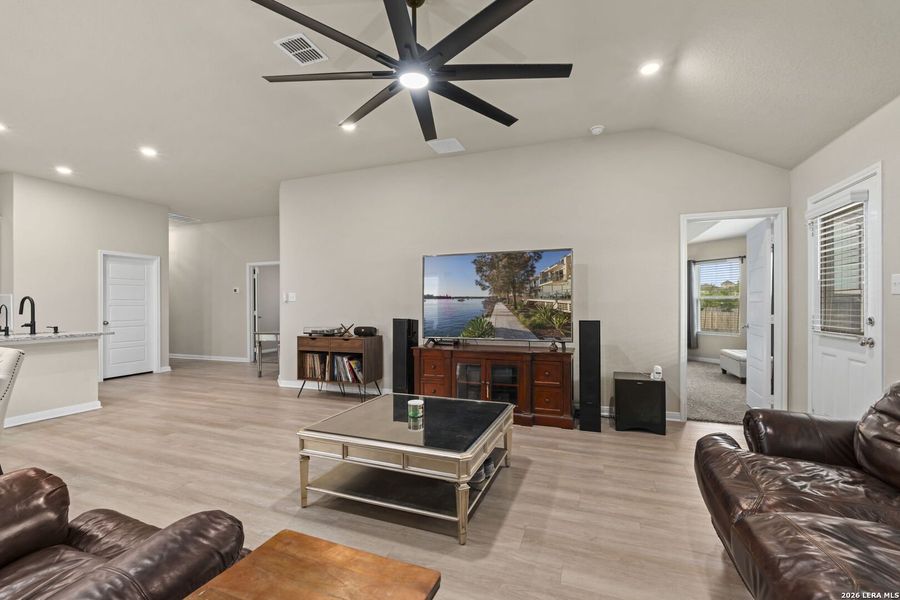 Furnished interior view inside a new home in Hunters Ranch, San Antonio (Image 8). Furnished interior view inside a new home in Hunters Ranch, San Antonio (Image 8).