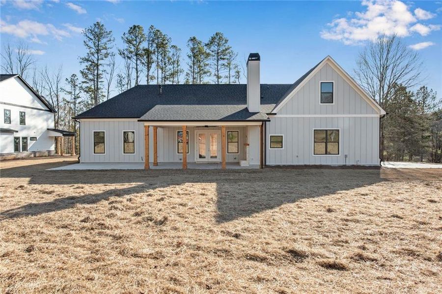 Exterior details and patio area of a home in , Hiram (Image 35).