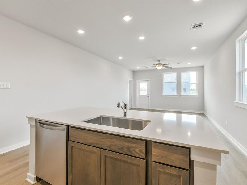 Furnished interior view inside a new home in Spring Branch Crossing, Conroe (Image 16).