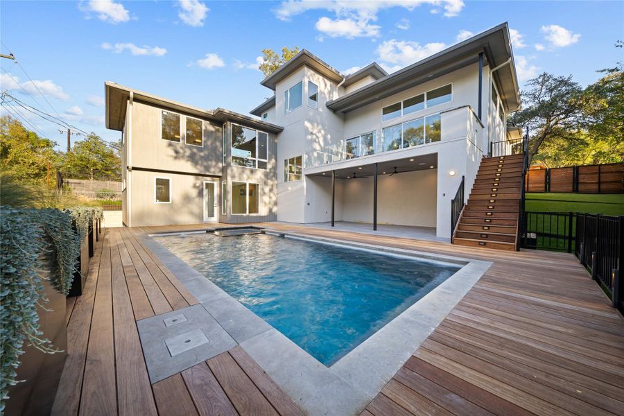 Exterior details and patio area of a home in , Austin (Image 3).