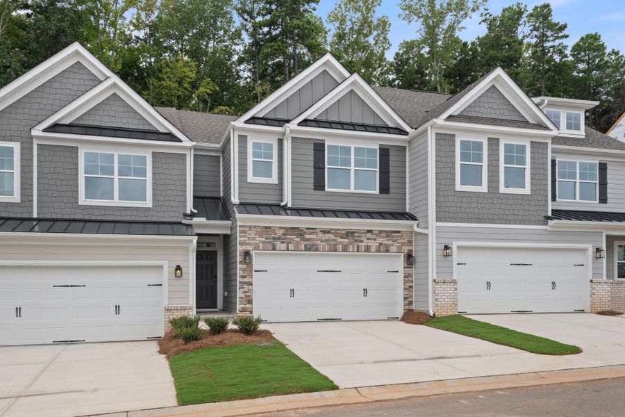 Front exterior of a new home in Harbor Crossing, Greensboro, NC, highlighting curb appeal (Image 2).