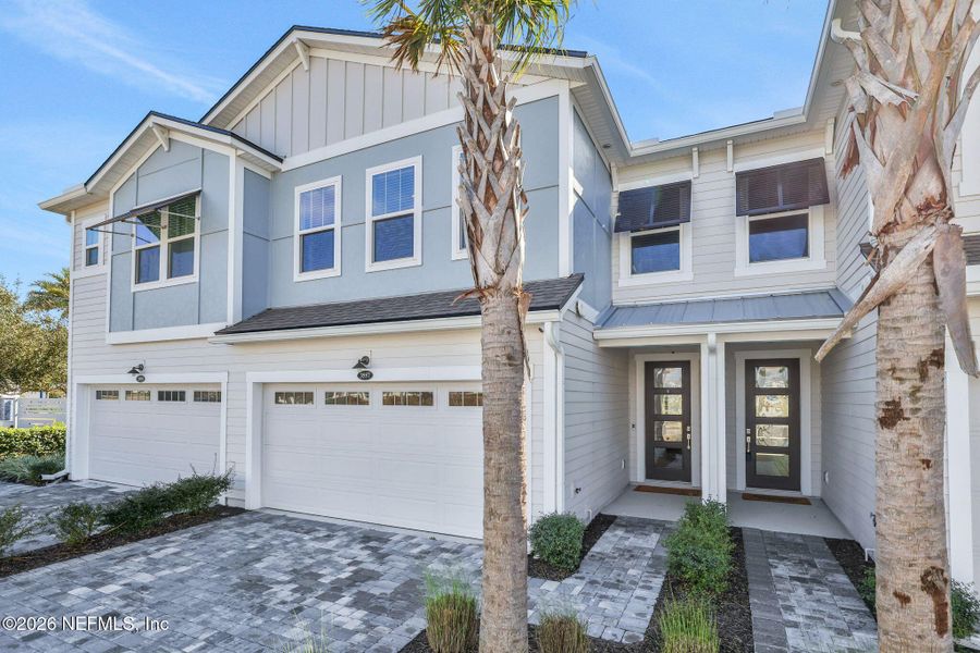 Front exterior of a new home in , Jacksonville, FL, highlighting curb appeal (Image 28).