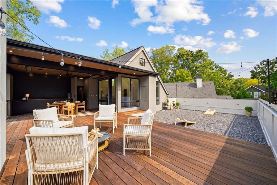 Exterior details and patio area of a home in , Atlanta (Image 31).