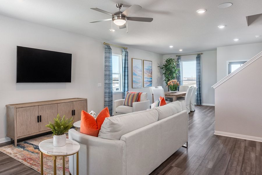 Furnished interior view inside a new home in Longview, Del Valle (Image 8).