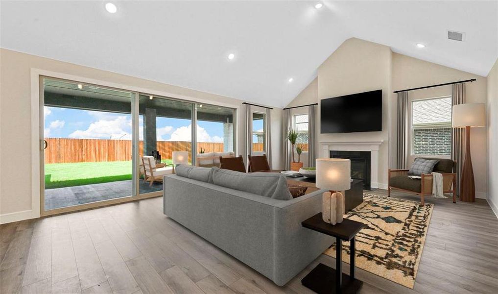 Furnished interior view inside a new home in Monterra, Fate (Image 5).