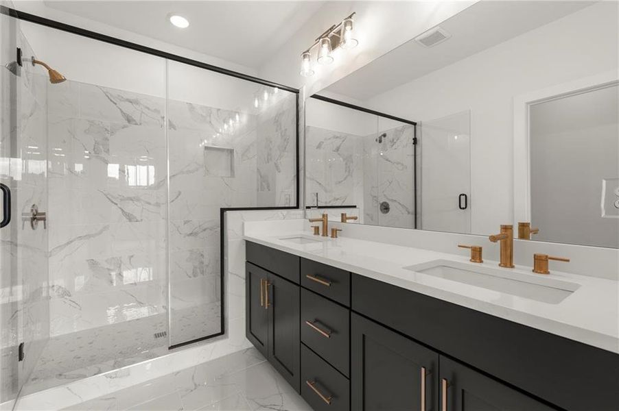 Furnished interior view inside a new home in , Alpharetta (Image 14).