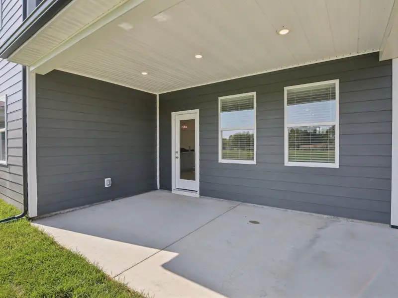 Spend summer nights on the spacious back patio.