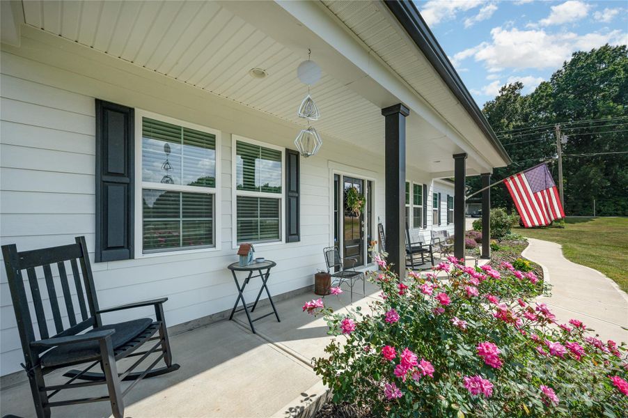 Exterior details and patio area of a home in , Statesville (Image 27).