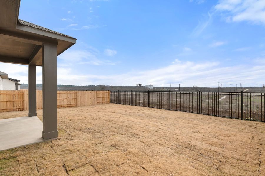 Exterior details and patio area of a home in Lagos Reserve, Manor (Image 26).