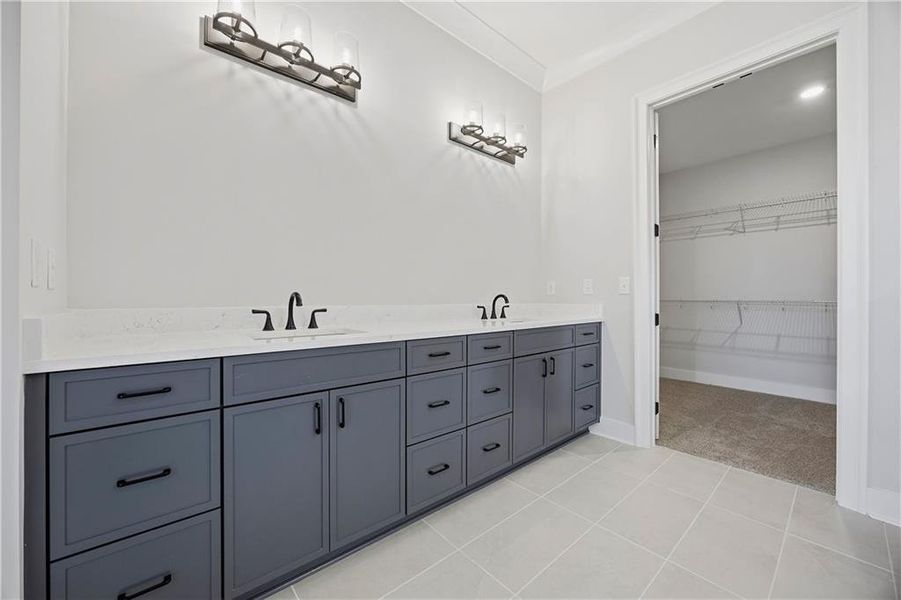 Furnished interior view inside a new home in Yellowstone Farms, Cumming (Image 15).