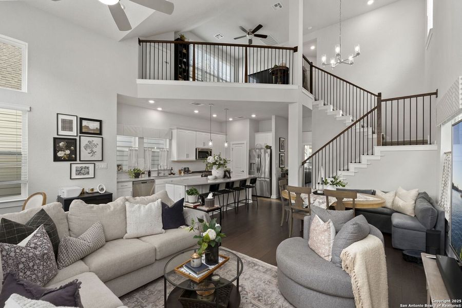 Furnished interior view inside a new home in The Enclave at Whitby, San Antonio (Image 18). Furnished interior view inside a new home in The Enclave at Whitby, San Antonio (Image 18).