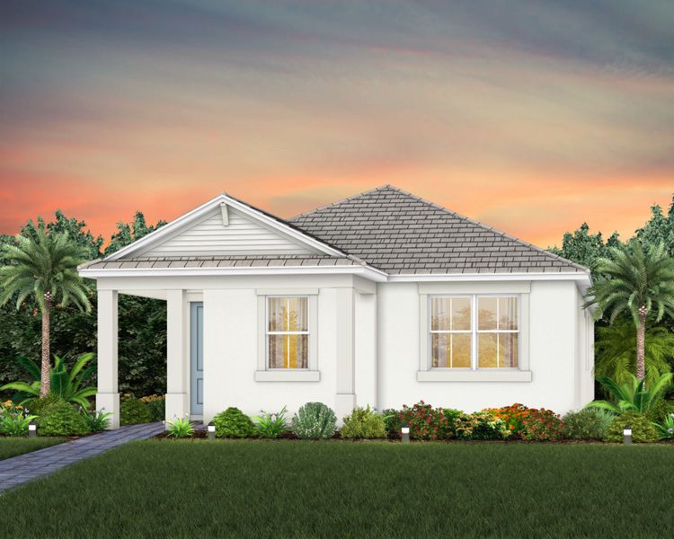 Representative exterior photo of a completed home built from the Beacon II by Pulte Homes in SeaFlower, Bradenton, FL (Image 21).