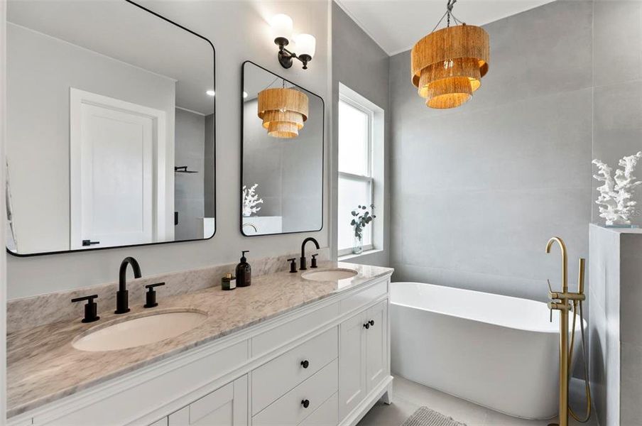 Furnished interior view inside a new home in , Palm Coast (Image 40).