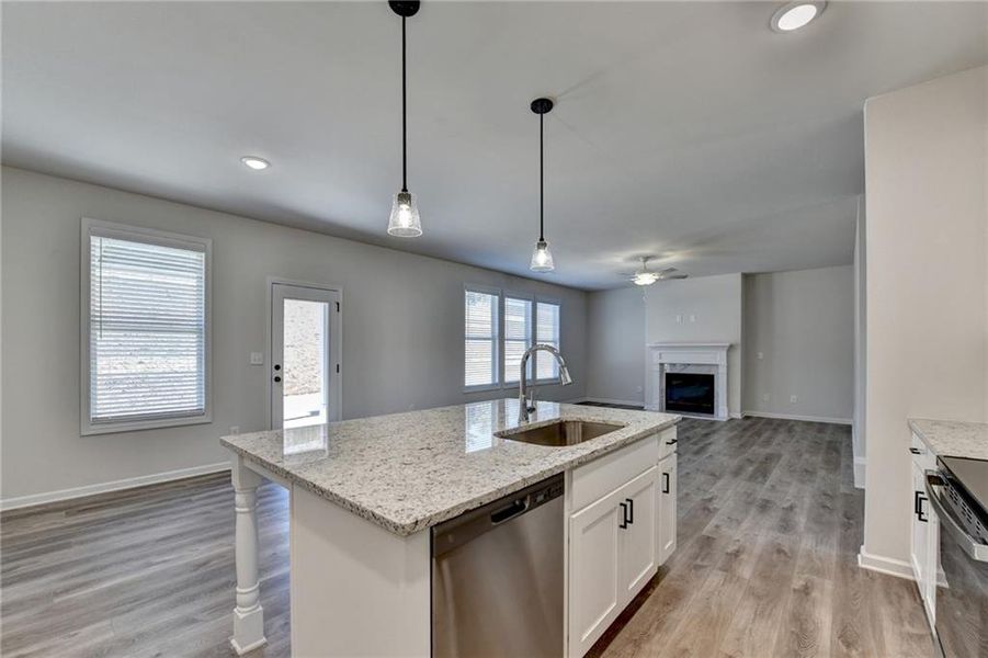 Furnished interior view inside a new home in , Auburn (Image 8).