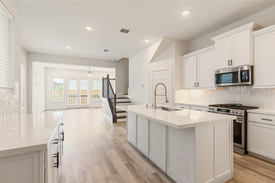 Furnished interior view inside a new home in Shady Acres, Houston (Image 12). Furnished interior view inside a new home in Shady Acres, Houston (Image 12).
