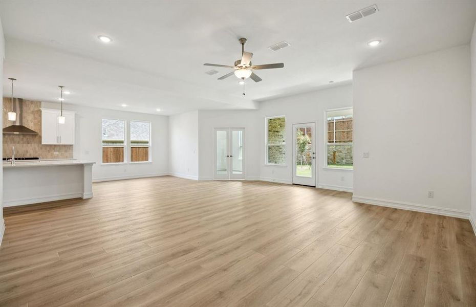 Spacious gathering room *real home pictured Spacious gathering room *real home pictured