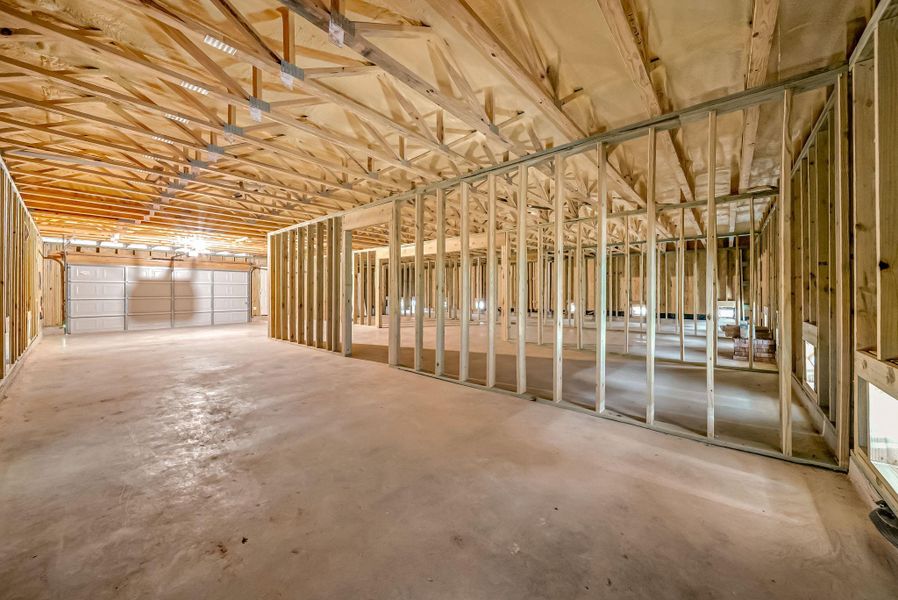 2+ garage with lots of storage space. 2+ garage with lots of storage space.