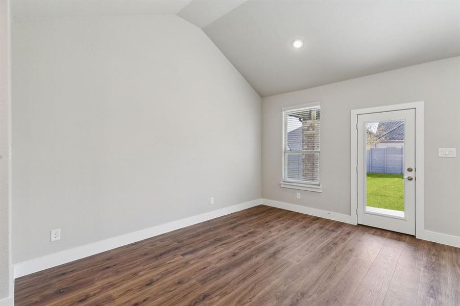 Spacious, unfurnished interior of a new home in Painted Tree Woodland West, McKinney (Image 16). Spacious, unfurnished interior of a new home in Painted Tree Woodland West, McKinney (Image 16).