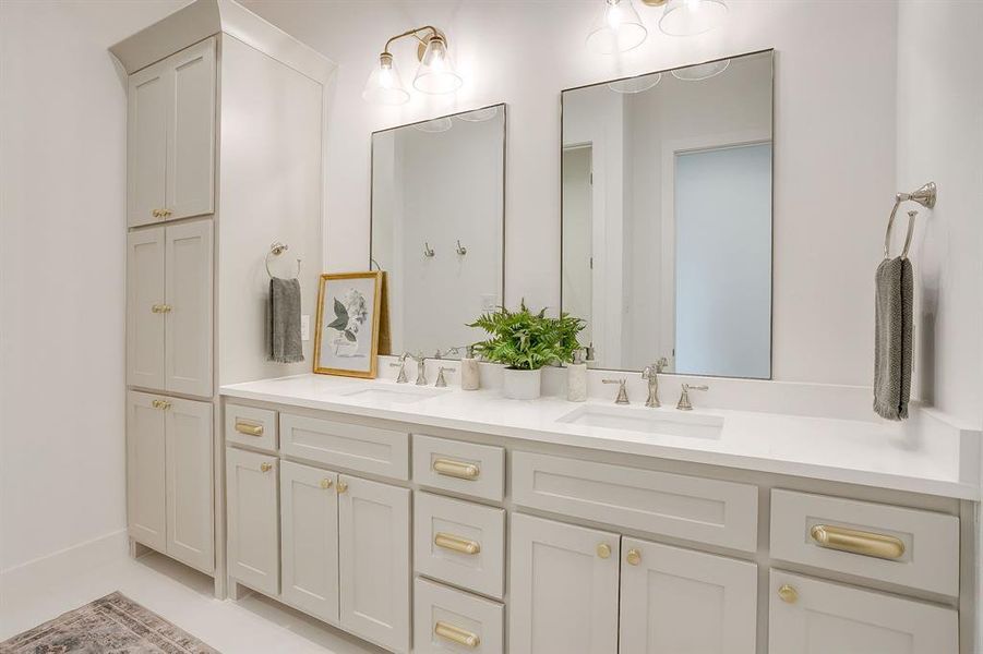 Furnished interior view inside a new home in , Aledo (Image 13).