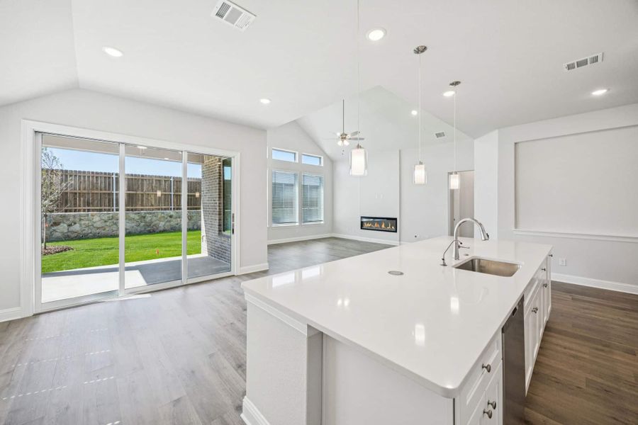 Furnished interior view inside a new home in Westside Preserve, Midlothian (Image 4).