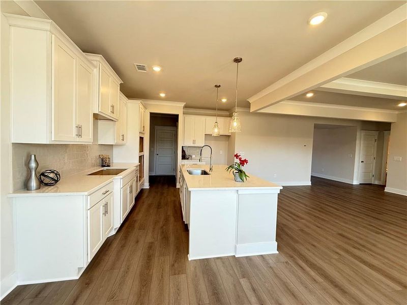 Furnished interior view inside a new home in Ponderosa Farms Manor, Gainesville (Image 16).