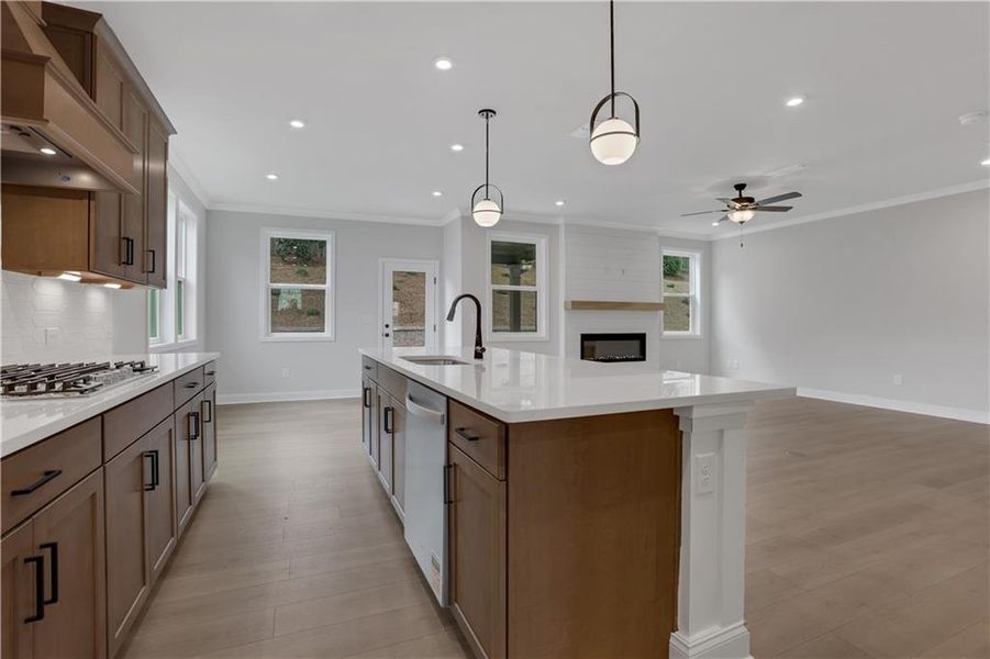 Furnished interior view inside a new home in The Paddocks at Doc Hughes, Buford (Image 5).