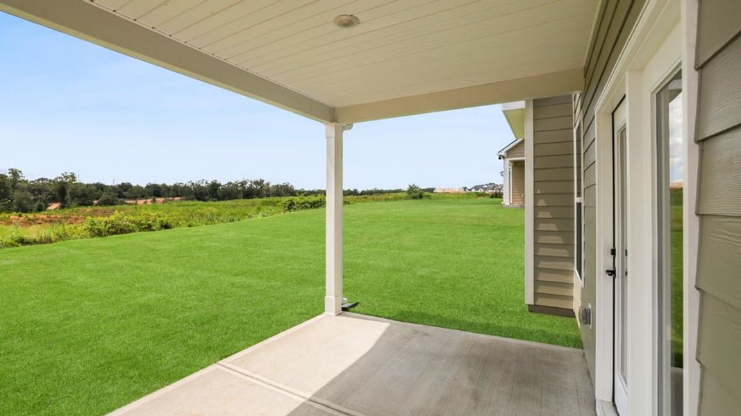 Exterior details and patio area of a home in Harrison Valley, Simpsonville (Image 22).