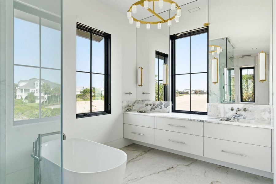 Furnished interior view inside a new home in , Sullivan's Island (Image 15).